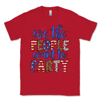 Red we the people want to party Classic Tee - JahusDesignShop