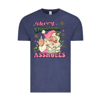 Merry Christmas Assholes Vintage Tee | Teevron