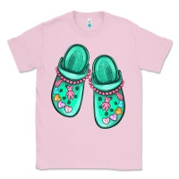 Bubblegum Pink nurse crocs Classic Tee - MaliasSmallBusiness