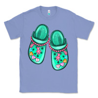 Colony Blue nurse crocs Classic Tee - MaliasSmallBusiness