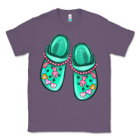 Lavender nurse crocs Classic Tee - MaliasSmallBusiness