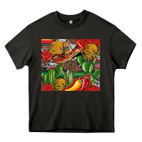 Asphalt mexican cacti Heavy Core Tee - Artiststas