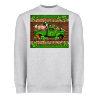 Heather Grey st Patricks farm animals truck Heavyweight Sweatshirt - Jasminsmagicworld
