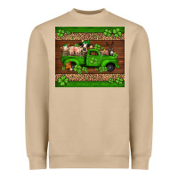 Mushroom st Patricks farm animals truck Heavyweight Sweatshirt - Jasminsmagicworld