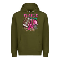 Army Green Tackle Cancer Premium Hoodie - HowdyJamesFarm