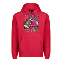 Cardinal Tackle Cancer Premium Hoodie - HowdyJamesFarm