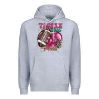 Heather Grey Tackle Cancer Premium Hoodie - HowdyJamesFarm