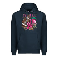 Navy Tackle Cancer Premium Hoodie - HowdyJamesFarm