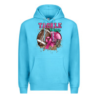 Ocean Blue Tackle Cancer Premium Hoodie - HowdyJamesFarm