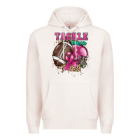 Pale Pink Tackle Cancer Premium Hoodie - HowdyJamesFarm