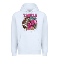 White Tackle Cancer Premium Hoodie - HowdyJamesFarm