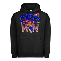 Pigment Black Cheer Mom Urban Hoodie - CowhideDigitalArt