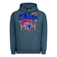 Pigment Midnight Navy Cheer Mom Urban Hoodie - CowhideDigitalArt