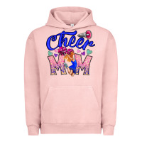 Pigment Salmon Cheer Mom Urban Hoodie - CowhideDigitalArt