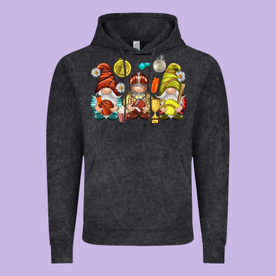 Sports Gnomies Vintage Hoodie Designed By Nancycooperartshop