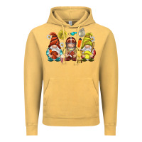 Vintage Mustard sports gnomies Vintage Hoodie - NancyCooperArtShop