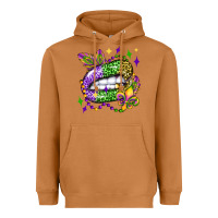 Meerkat mardi gras lip olivia Heavyweight Hoodie - OliviaCreatesArt