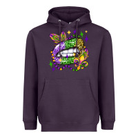 Plum mardi gras lip olivia Heavyweight Hoodie - OliviaCreatesArt