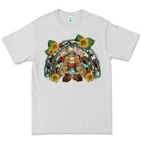 Dove Grey western gnome sunflowers rainbow Premium Tee - BarkalooDesign