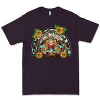 Plum western gnome sunflowers rainbow Premium Tee - BarkalooDesign