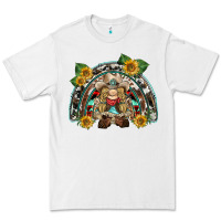 White western gnome sunflowers rainbow Premium Tee - BarkalooDesign