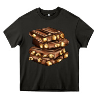 Asphalt nut and chocolate Heavy Core Tee - AdoDesignShop