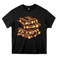 Black nut and chocolate Heavy Core Tee - AdoDesignShop