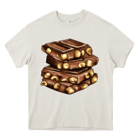 Cream nut and chocolate Heavy Core Tee - AdoDesignShop