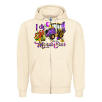 Sandshell I dig Mardi Gras Zipper Hoodie - HowdyJamesFarm