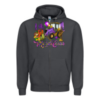 Smoke I dig Mardi Gras Zipper Hoodie - HowdyJamesFarm