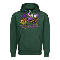 Sports Green I dig Mardi Gras Zipper Hoodie - HowdyJamesFarm