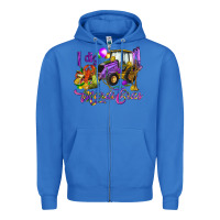 True Royal I dig Mardi Gras Zipper Hoodie - HowdyJamesFarm