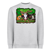 St Patricks Cows Heifers Go Lucky Heavyweight Sweatshirt | Teevron