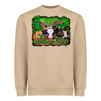 Mushroom st patricks cows heifers go lucky Heavyweight Sweatshirt - Jasminsmagicworld