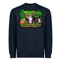 Navy st patricks cows heifers go lucky Heavyweight Sweatshirt - Jasminsmagicworld