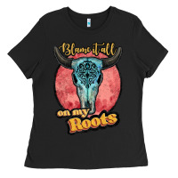 Black blame it all on my roots white Ladies Tee - JahusDesignShop