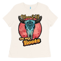 Bone blame it all on my roots white Ladies Tee - JahusDesignShop