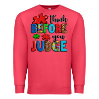 Cardinal think before you judge Premium Sweatshirt - OliviaCreatesArt