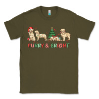 Army Green furry and bright Classic Tee - MaliasSmallBusiness