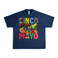 Navy cinco de mayo Urban Heavy Tee - JahusDesignShop