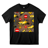 Black asphalt paver seamless pattern Heavy Core Tee - BundleAndBundleShop