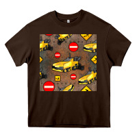 Chocolate Brown asphalt paver seamless pattern Heavy Core Tee - BundleAndBundleShop
