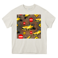 Cream asphalt paver seamless pattern Heavy Core Tee - BundleAndBundleShop