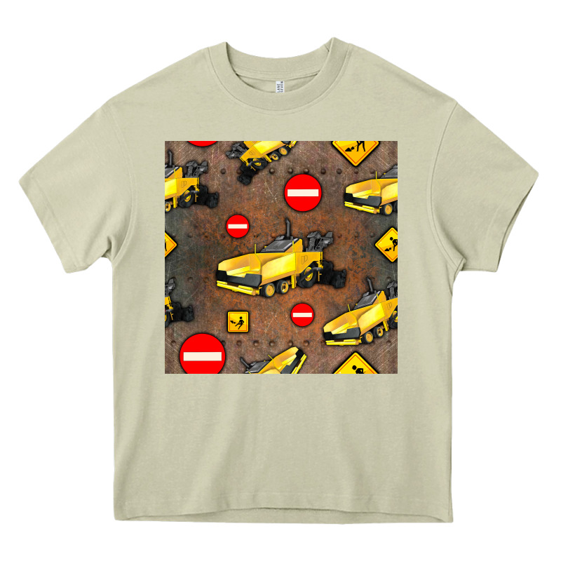 Asphalt Paver Seamless Pattern Heavy Core Tee by BundleAndBundleShop | Teevron