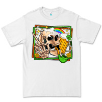 White st patricks day peace skull Premium Tee - Jasminsmagicworld