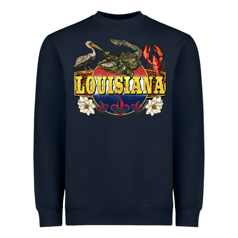 Louisiana State Heavyweight Sweatshirt by BarkalooDesign | Teevron