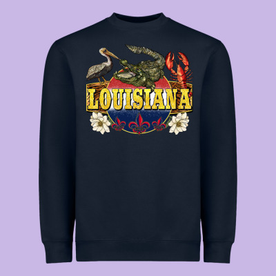 Louisiana State Heavyweight Sweatshirt Designed By Barkaloodesign