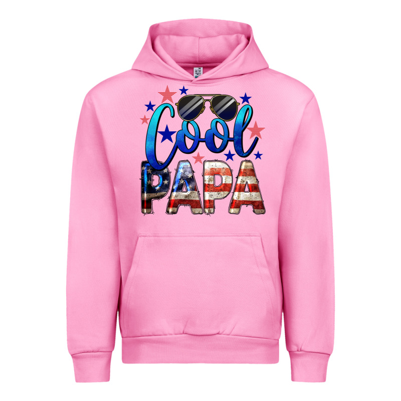 Cool Papa American Flag 4th Of July Urban Hoodie by LillyAllenDesigns | Teevron