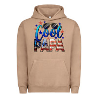 Pigment Burro Cool Papa American Flag 4th of July Urban Hoodie - LillyAllenDesigns