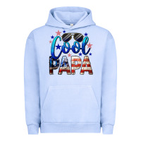 Pigment Grape Ice Cool Papa American Flag 4th of July Urban Hoodie - LillyAllenDesigns